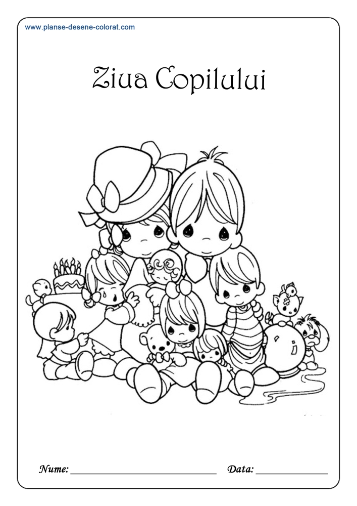 desene de colorat de ziua copiilor